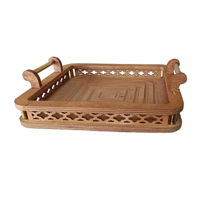 سینی چوبی مدل مربعی